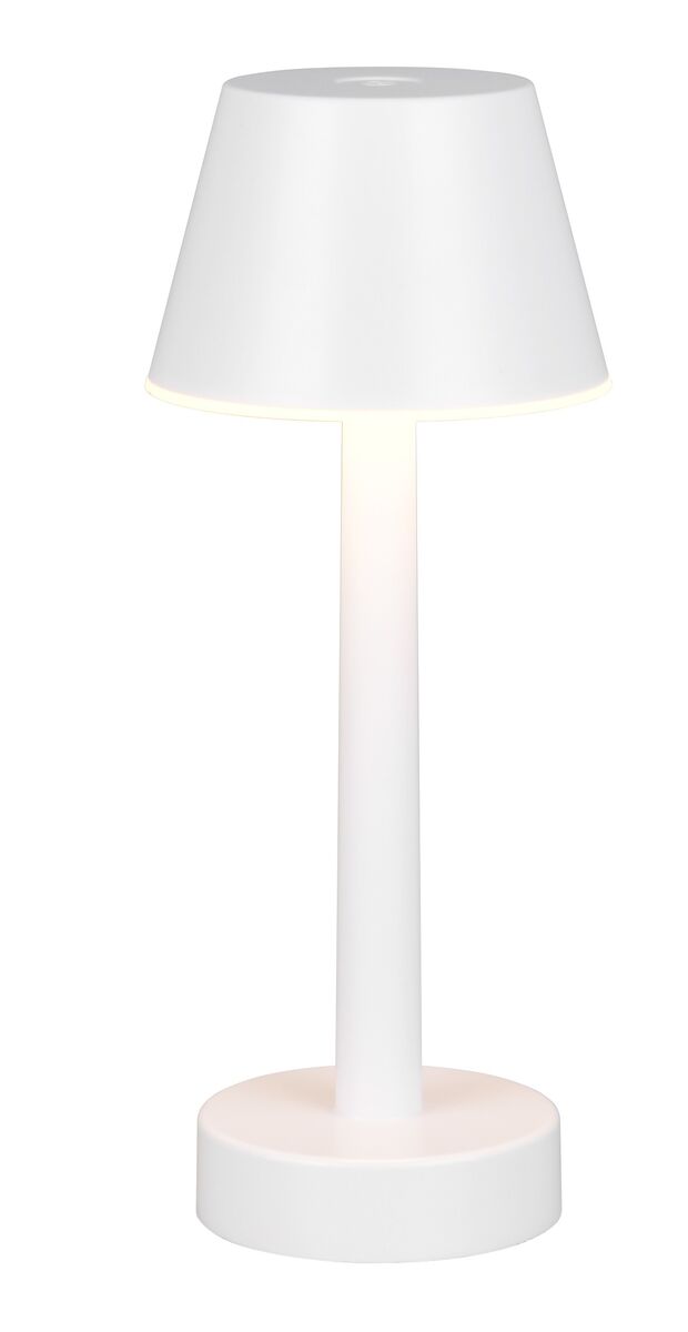 Trio RL Vidal  ladattava LED pöytävalaisin mattavalkoinen